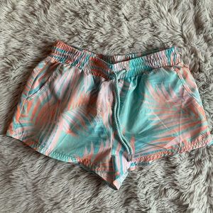 Forever 21 Neon Tropical Print Shorts XS